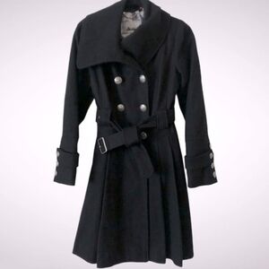 Guess Double Breasted woal Blend Coat